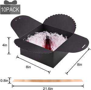 Cajas de Regalo de papel de cartón de fácil montaje para dama de honor, recuerdo de boda, caja de regalo - Product Image 3