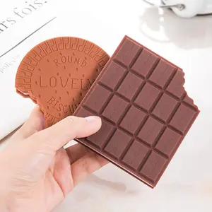 Produsen Grosir Indah 80 Halaman Coklat Biskuit Bentuk Catatan Pad Portabel Notepad Siswa Alat Tulis Kawaii