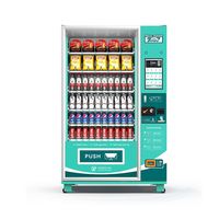 Máquina Expendedora de alimentos saludables personalizada para Metro, sistema atractivo para ventas efectivas, máquina expendedora combinada de bebidas y aperitivos