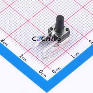 GT-TC102B-H105-L1 Tactile Switch Through hole,6.1x6.1mm Switch Single Pole Single Throw Round Button 2.5N Right Angle Insert - Product Image 1