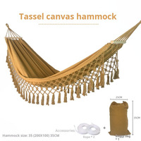 Ensemble hamac et support de jardin extérieur d'une capacité de 450 lb, hamac de camping en tissu à séchage rapide pour 2 personnes en toile durable