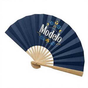 Privates Logo Benutzer definierte Parten Holz Buntes Design Inhalt Naturholz Langlebige Sublimation Clack Falt ventilator für Unternehmen - Product Image 1