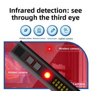 Lampe torche autodéfense à détection infrarouge, alarme anti-espionnage et anti-surveillance pour hôtel, en alliage d'aluminium durable, LED - Product Image 5