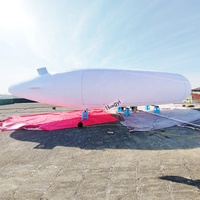 Sky Publicité Dissémination 50ft Géant Télécommande LED Gonflable Dirigeable UAV RC Zeppelin Blimp