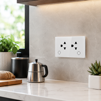Enchufe Inteligente Directo de Fábrica HUIFENG, Estándar Estadounidense 10A, Panel Táctil IP66, Enchufe Eléctrico Inalámbrico Zigbee