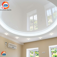 FOXYGEN Galaxy Film Blanc Multicolore Brillant Effet Laque pour Plafond Tendu pour la Décoration Intérieure d'Hôtels