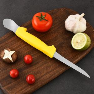 Cuchillo de Pesca, Cuchara para Limpiar Pescado, Cuchillo de Camping de Hoja Fija, Acero Inoxidable 3CR13, Punta Redonda, Borde Recto, Plástico, 1mm de Grosor, 31cm - Product Image 4
