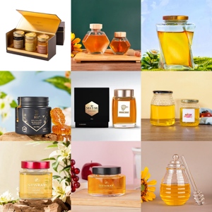 Wholesale Premium Square Glass Storage <strong>Jar</strong> Canning <strong>Jar</strong> <strong>for</strong> Honey <strong>Jam</strong> Saffron With Screw Cap 50ml 100ml 180ml 280ml 360ml 500ml - Product Image 6