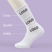 Chaussettes réfléchissantes pour cyclisme Running Men Night Safety Hi Vis Sport Socks Glow in the Dark