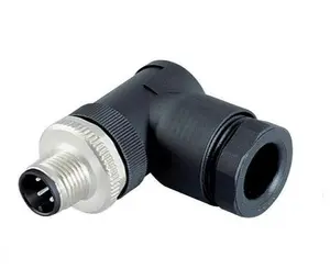 M12传感器连接器公母A B D X编码电缆焊接组件类型17针防水连接器