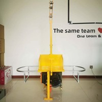Plateforme de travail suspendue électrique BESTIV ZLP630 pour nettoyage de fenêtres, gondole monopersonnelle en acier peint, capacité 630 kg