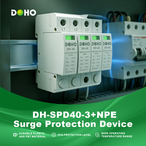 Dispositivo de Protección Contra Sobretensiones <span class=keywords><strong>DOHO</strong></span> DH-SPD40-3+NPE, 40kA Corriente Máxima de Descarga, T2, Material PBT/Plástico, Sistemas de Energía, Solar Industrial - Product Image 3