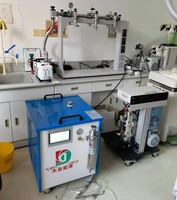 Machine de scellage rotative à trois stations pour ampoules en verre sous vide à flamme oxyhydrogène, compatible avec générateur d'hydrogène HHO, pour laboratoire, garantie 1 an