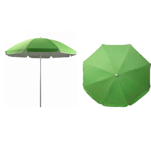 Parasols personnalisés de logo de parapluie de plage de soleil de couleur verte <span class=keywords><strong>solide</strong></span> de Offre Spéciale d'usine de la Chine - Product Image 1