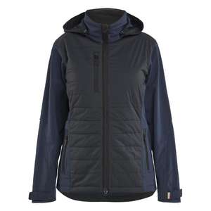 BLAKLADER - 473325138699XXL Chaqueta híbrida para mujer Azul marino oscuro/Negro-EAN 7330509960974 CHAQUETAS DE TRABAJO CHAQUETAS SOFTSHELL PARA TODAS LAS TEMPORADAS - Product Image 1