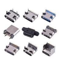 Fabricant de haute qualité mâle femelle 6/16 /24pin femelle connecteur Usb Type C connecteur de charge