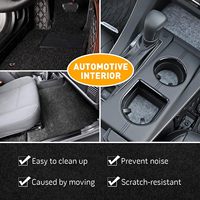 Tapis en velours noir pour haut-parleur, tapis de sous-boîte, auto, camping-car, bateau, marine, camion, matériau en tissu feutre de coffre de voiture