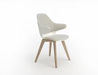 Chaises de salle à manger en bois KOHO pour hôtels et restaurants, chaises confortables avec mousse moulée densité 50, idéales pour les projets de design de lieux de travail