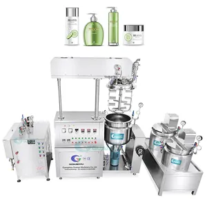 Guanyu 100L chân không kem nền tảng máy làm chân không nhũ hóa máy trộn kem dưỡng da Máy trộn Máy xay sinh tố homogenizer