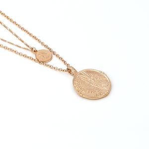 V & R Bijoux Femmes Con Imitation Or 2 Rangées Multi-couches Collier Bijoux - Product Image 4
