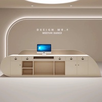 Magasin de vêtements moderne Comptoir de caisse de réception de salon Bar de beauté Bureau de réception personnalisé pour le bureau