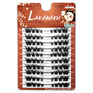 Faux cils Lakanaku, 10 rangées, style fox respirant, pour usage quotidien - Product Image 3