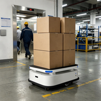 Châssis de véhicule à guidage automatique (AGV) M90, capacité de charge de 500 kg, navigation laser SLAM haute performance pour la logistique d'entrepôt et d'usine