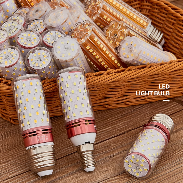 High Brightness LED Light Bulb 12W 16W E27 E14 3000K/4000K/6500K LED Corn Bulb 2025