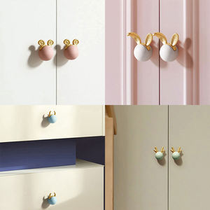 Phim Hoạt Hình Dễ Thương Gốm Xử Lý <span class=keywords><strong>Knobs</strong></span> Đồ Nội Thất Tủ Tủ Ngăn Kéo Cửa Sứ Kéo Và <span class=keywords><strong>Knobs</strong></span> Cho Trẻ Em Phòng Tủ Quần Áo - Product Image 6