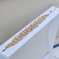 2024 luxe 18K or haute qualité japonais Akoya perle brin Bracelet cadeau pour les femmes