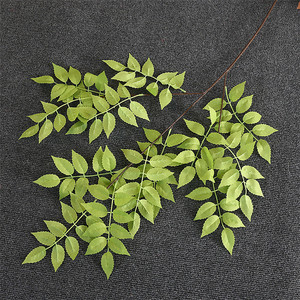 Feuilles de Trompette Artificielles en Gros, Plantes Vertes pour Décoration Douce Maison et Mariage, Feuilles de Ficus Artificielles - Product Image 3