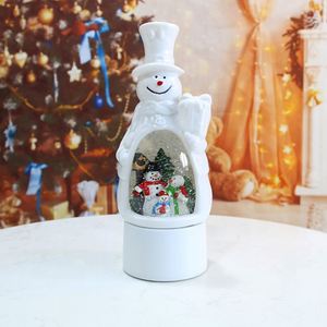 ของตกแต่งคริสต์มาสขายดี โคมไฟ LED รูปตุ๊กตาหิมะ 1 ลิตร แสงวอร์มไวท์ พร้อมลูกโลกหิมะใส่น้ำ สำหรับตกแต่งไฟประดับ - Product Image 2