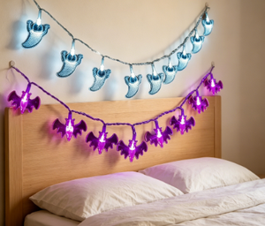 DAMAI LED Christmas Glow Necklace Bats Pumpkins Ghosts-3-Piece Waterproof Portable <b>String</b> <b>Light</b> Set Holiday Decoration Hot - Product Image 5