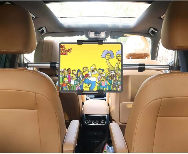Car Tablet Mount Headrest Tablet Holder for 4.7 - 12.9 in iPad Smartphone Car Back Seat Between Tablet Stand for iPad Pro Air