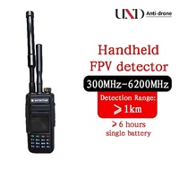 Détecteur de drone portable DJI FPV antenne pleine bande 1-2km système de détection de signal portable 4 heures Protection de sécurité de la batterie