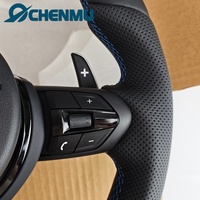 Volant en cuir bleu avec boutons pour BMW M3 M5 F10 F11 F20 F21 F30 F31 F34 F32 F33 F36 F22 F23 – Neuf, Standard, Amélioré, Original