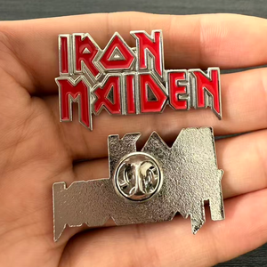 Spille musicali in metallo all'ingrosso, distintivi smaltati <span class=keywords><strong>Iron</strong></span> <span class=keywords><strong>Maiden</strong></span>, spille da bavero trendy rock metal per vestiti e borse - Disponibili - Product Image 4