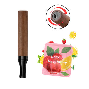 Inhalateur anti-vapeur à base d'huiles essentielles naturelles à base de coton rechargeable pour soulager l'anxiété en bois d'érable Aide à arrêter de fumer Pendentif bâton - Product Image 1