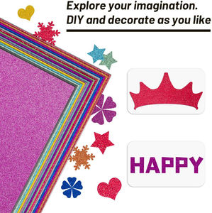 Ariste metalik Glitter Cardstock köpüklü zanaat levhalar okul ve karalama defteri projeleri kağıt arkadaşı - Product Image 6