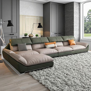 Mufang stile moderno in stile americano poltrona di alta qualità in vera pelle divano letto comodi <span class=keywords><strong>mobili</strong></span> imbottiti - Product Image 1