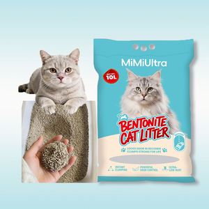 Litière pour chat en bentonite en gros d'usine OEM, faible teneur en poussière, forte absorption, litière pour animaux de compagnie - Product Image 1