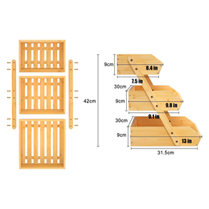 Grand panier à fruits en bambou à 3 niveaux pour comptoir <span class=keywords><strong>de</strong></span> <span class=keywords><strong>cuisine</strong></span>, support <span class=keywords><strong>de</strong></span> stockage <span class=keywords><strong>de</strong></span> légumes pour magasin <span class=keywords><strong>de</strong></span> fruits - Product Image 2