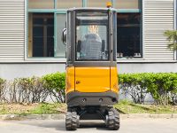 Mini-excavatrice sur chenilles de 1,6 tonne, moteur Euro5, forte puissance de creusement, chenilles en caoutchouc, zéro déport arrière, pour aménagement paysager