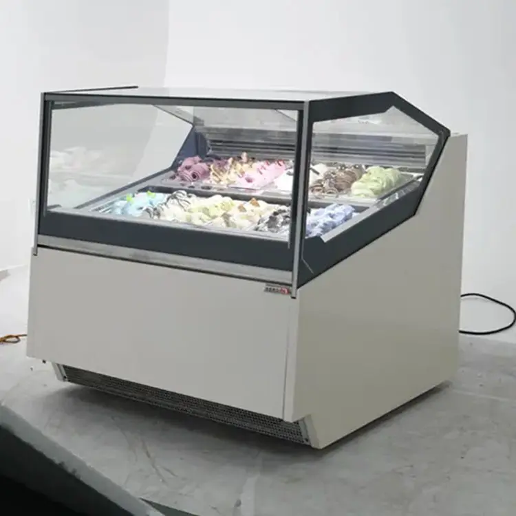 Professional Customized Soft Ice Cream Display Refrigerators Freezer Fridge Ice Cream Storage Freezer Compact