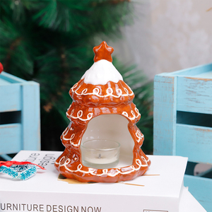 Redeco Tùy Chỉnh Sáng Tạo Màu Đỏ Cây Giáng Sinh Nến Đồ Trang Trí Gốm Giáng Sinh Người Giữ Ngọn Nến Cho Trang Chủ Máy Tính Để Bàn Trang Trí - Product Image 5