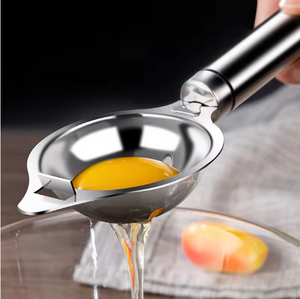 अंडे का सफेद विभाजक स्टेनलेस स्टील उपकरण अंडे योक फिल्टर गैजेट रसोई सामान को अलग करता है - Product Image 1