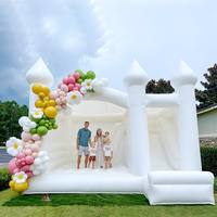 Château gonflable blanc en promotion pour centre de jeux gonflables extérieur