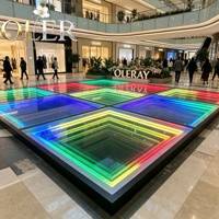 Panneau d'éclairage de scène LED OLER étanche à effet miroir infini pour la décoration de scène de mariage et de banquet