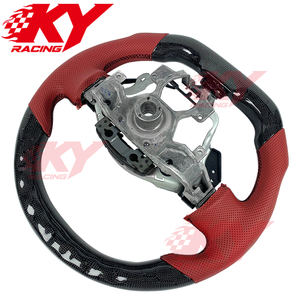 พวงมาลัยคาร์บอนไฟเบอร์รังผึ้งแบบ LED RPM สไตล์รถแข่ง สำหรับ Nissan 370z 350z 400z GTR Coupe Infiniti FX35 FX37 QX70 ปี 2008-2019 - Product Image 3