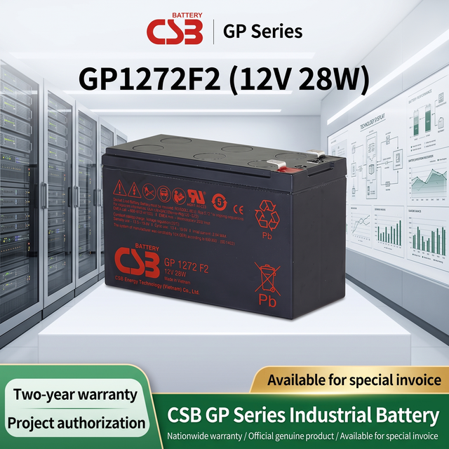 GP1272F2 SLA Battery 12V 28W Maintenance Free Lead Acid Rechargeable Battery Suitable for UPS Security Equipment Backup Power